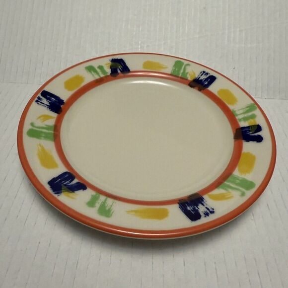 HOMER LAUGHLIN Sardinia Pattern 2x Dinner Salad‎ Plates Restaurant Ware Retired - Picture 2 of 9